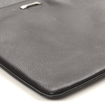 Stamped Calfskin Crossbody Bag Brown