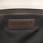 Caviar Quilted Grand Shopping Tote GST White