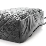 Nylon Quilted Coco Cocoon Backpack Black