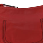Calfskin Large Marcie Hobo Red