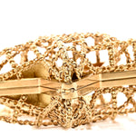 Metal CC Star Minaudiere Crossbody Gold