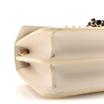Calfskin Woven Chain Serpenti Forever Crossbody Bag White
