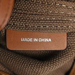 Canvas Mega Check Mini Ashby Tassel Crossbody Saddle Brown