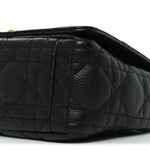 Calfskin Cannage Small Caro Bag Black