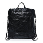Shiny Calfskin Quilted Chanel 22 Backpack So Black
