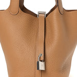 Taurillon Clemence Picotin Lock 18 PM Biscuit