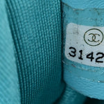 Denim Quilted Small Messenger Flap Neon Blue