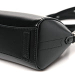 Shiny Lord Calfskin Micro Antigona Black
