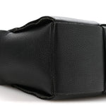 Grained Calfskin Maxi Intrecciato Mini Arco Tote Black