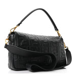 Nappa FF 1974 Embossed Large Baguette Black