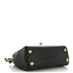 Smooth Calfskin Mini Bel Air Carry All Bag Black