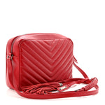 Calfskin Matelasse Monogram Lou Camera Bag Rouge Eros