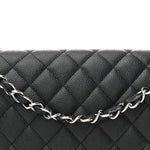 Caviar Quilted Maxi Double Flap Black