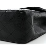 Caviar Quilted Jumbo Single Flap Black