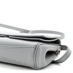 Smooth Calfskin Small Bel Air Clutch On Strap Cloud Grey