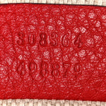 Pebbled Calfskin Small Soho Disco Bag Vibrant Red