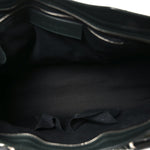 Smooth Calfskin Metallic Patent Giant 12 Silver Hardware City Vert Poker Fonce
