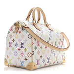 LV X TM Monogram Multicolor Speedy Soft 30 White