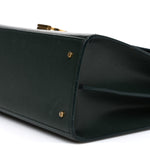 Grain de Poudre Medium Classic Monogram Cassandra Top Handle Dark Green