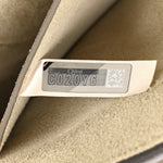 Suede Calfskin Small Faye Shoulder Bag Motty Grey