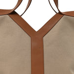 Canvas Calfskin Y Tote Desert Dust Brick