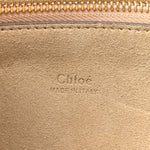 Calfskin Suede Medium Faye Shoulder Bag  Cement Pink