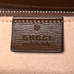 GG Supreme Monogram Horsebit 1955 Shoulder Bag Beige Brown Sugar