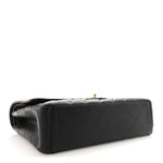 Caviar Quilted Maxi Double Flap Black