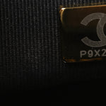 Metallic Glazed Calfskin Small Boy Flap Black Gold