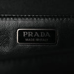 Nappa Triangle Stitched Spectrum Shoulder Bag Black