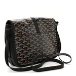 Goyardine Belvedere II MM Messenger Bag Black