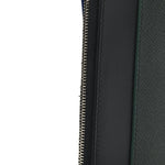 Textured Calfskin Passport Phone Holder Green