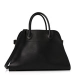 Polished Saddle Calfskin Soft Margaux 12 Black