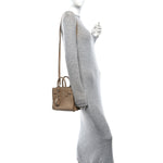 Calfskin Crocodile Embossed Nano Sac De Jour Brown