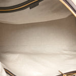 Monogram Jumbo GG Textured Dollar Calfskin Web Large Duffle Bag Camel Ebony