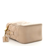 Grain de Poudre Quilted 80's Vanity Bag Dark Beige