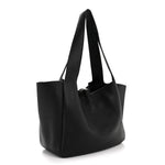 Grained Deerskin Bea Tote Black