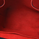 Soft Calfskin Lockme Backpack Marine Rouge