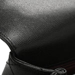 Caviar Quilted Small Coco Chain Handle Flap Black