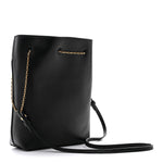Lambskin Pochon Shoulder Bag Black