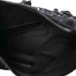 Denim Embellished Le Cagole Shoulder Bag XS Black