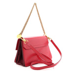 Goatskin Suede Small GV3 Shoulder Bag Pink Aubergine