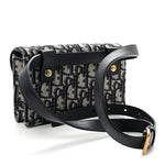 Oblique Saddle Belt Bag Blue