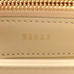 Satinated Calfskin Small 16 Top Handle Bag Beige