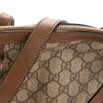 GG Supreme Monogram Medium Nice Top Handle Dome Bag Brown