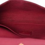 Monogram Pochette Felicie Chain Wallet Fuchsia
