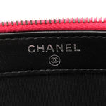 Patent Quilted Small Clutch With Chain Pink Black