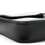 Shiny Calfskin Triomphe Chain Shoulder Bag Black