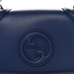 Roxy Calfskin Medium Blondie Top Handle Bag Blue Agata