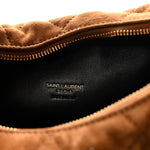 Suede Quilted Icarino Bag Cognac